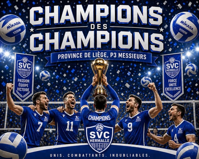 P3 Hommes champions